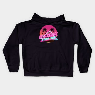 Vaporwave Aesthetic Style 80s Synthwave Retro Kids Hoodie